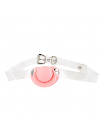 kink - mordaza forma chupete 5.5 x 4 cm rosa ajustable 43-60 cm