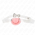 kink - pink pacifier shaped gag 5.5 x 4 cm adjustable 43-60 cm
