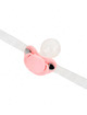 Kink - pink pacifier shaped gag 5.5 x 4 cm adjustable 43-60 cm