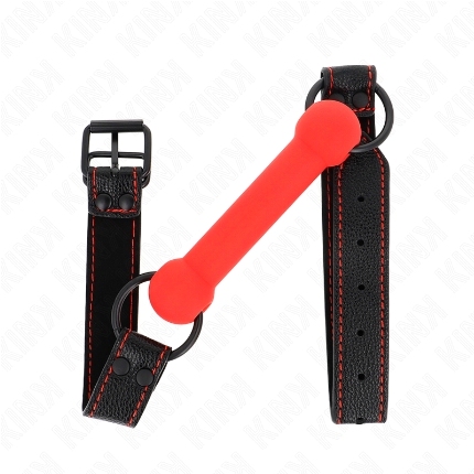 Mordaça Kink Sara com Osso Vermelho