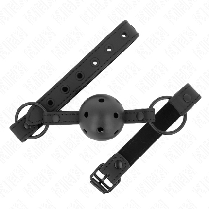 kink - mordaza de bola 4.5 cm de neopreno 63.5 x 2 cm ajustable 41 x 59 cm