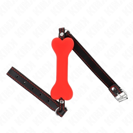 Mordaça Kink Caio com Osso Vermelho