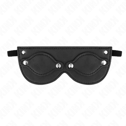 kink - mÁscara de polipiel con cubiertas para ojos desmontables 22 x 9 cm