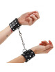 kink - muÑequeras con cierre a presiÓn lleno de tachuelas ajustable negro 19-24 cm x 5.5 cm