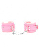 kink - muÑequeras forradas rosa con correa rosa ajustable 20-29 cm x 5.5 cm