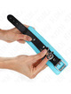 Kink - muÑequeras con cierre premium negro / azul ajustable 21-28 cm x 5.5 cm