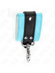 Kink - premium lockable wrist restraints black / blue adjustable 21-28 cm x 5.5 cm