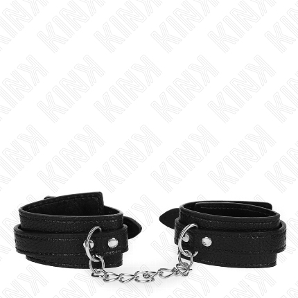 kink - muÑequeras estilo serpiente negro ajustable 20-28 cm x 5.4 cm