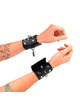 kink - muÑequeras estilo punk con pinchos 25 x 6 cm