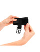 kink - neoprene hookloop fastener wrist restraints black adjustable 22-34 cm