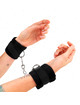 kink - beginner fur hand cuffs black 30 x 7 cm