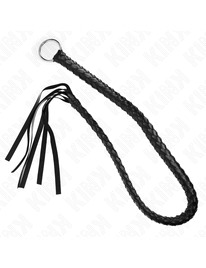 Chicote Kink Serpente com Anel de Mão Preto 65 cm