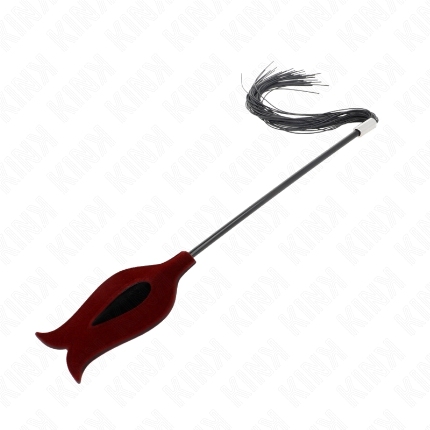 kink - plumas de pollo para cosquillas con forma cuerno de criada negro 36 cm