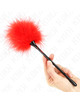 Kink - plumas para cosquillas rojo usado para el kit bondage 27 cm