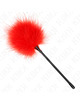 Kink - plumas para cosquillas rojo usado para el kit bondage 27 cm