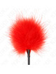 Kink - plumas para cosquillas rojo usado para el kit bondage 27 cm