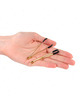 Kink - pinzas para pezones fina dorado 7 cm