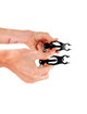 kink - pinzas para pezones estilo japonÉs con cadena negro 30 cm