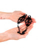 kink - pinzas para pezones estilo japonÉs con cadena negro 30 cm