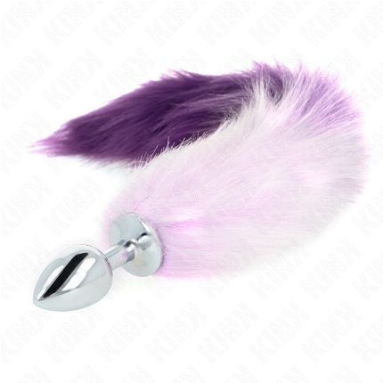 Plug Anal Kink com Cauda Roxo