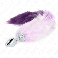 Plug Anal Kink com Cauda Roxo