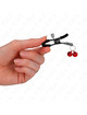 kink - double bell nipple clamp red 6 cm