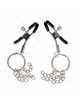 kink - o ring nipple clamp and little chain silver 6 cm