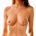 kink - nipple clamps with 2 thin chains silver 20/23 cm