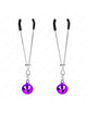 kink - thin bell nipple clamps purple 7 cm