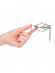 kink - pinzas para pezones estilo japonÉs con cadenas plateado