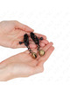 kink - pinzas para pezones planas negro con cascabel 7 cm
