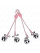 Pinças para Mamilos Bells Ajustáveis Rosa