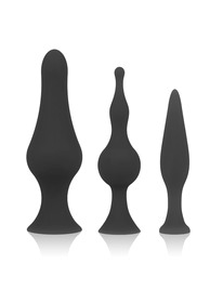 Kit Plug Anal OhMama Silicone Preto