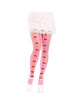 Leg avenue - medias con aberturas corazon lazos rosa