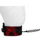 Kink - collar con correa 105 cm de encaje con cinturÓn de cuero real 44 x 5.5 cm