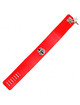 kink - necklace with belt 65 cm with wide red strap adjustable 33.5-41 cm x 5 cm