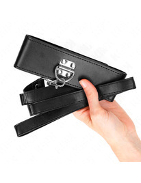 Coleira Kink Cida com Trela Preto