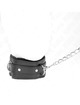 Kink - collar con correa 65 cm con restricciones negro ajustable 36-42 cm x 5.5 cm