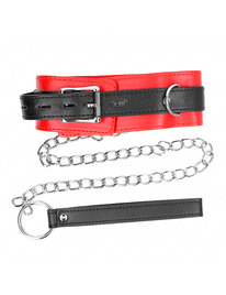 kink - collar with belt 65 cm with strap red 54 x 4.5 cm
