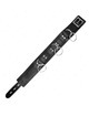 Kink - 3 ring slavery necklace with strap 80 cm 53 x 5 cm