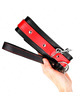 kink - necklace with red strap 65 cm ajustable 36-43 cm x 5 cm