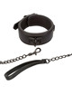 calexotics - nocturnal collar y correa cuero ajustable negro