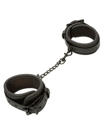 calexotics - nocturnal ankle cuffs leather adjustable black