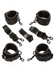 calexotics - nocturnal restricciones de cama cuero ajustable negro