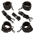 calexotics - nocturnal bed restraints leather adjustable black