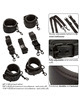 calexotics - nocturnal restricciones de cama cuero ajustable negro