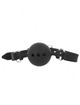 Kink - mordaza 55 x 2 cm de bola 4.5 cm de silicona completa talla m negro ajustable 35-51 cm