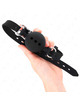 Kink - mordaza 55 x 2 cm de bola 4.5 cm de silicona completa talla m negro ajustable 35-51 cm