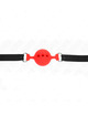 kink - mordaza 55 x 2 cm de bola 4.5 cm de silicona completa talla m rojo ajustable 35-51 cm