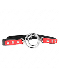 kink - mordaza con mÚltiples juntas tÓricas 4 / 4.8 cm rojo ajustable 38 x 56 cm